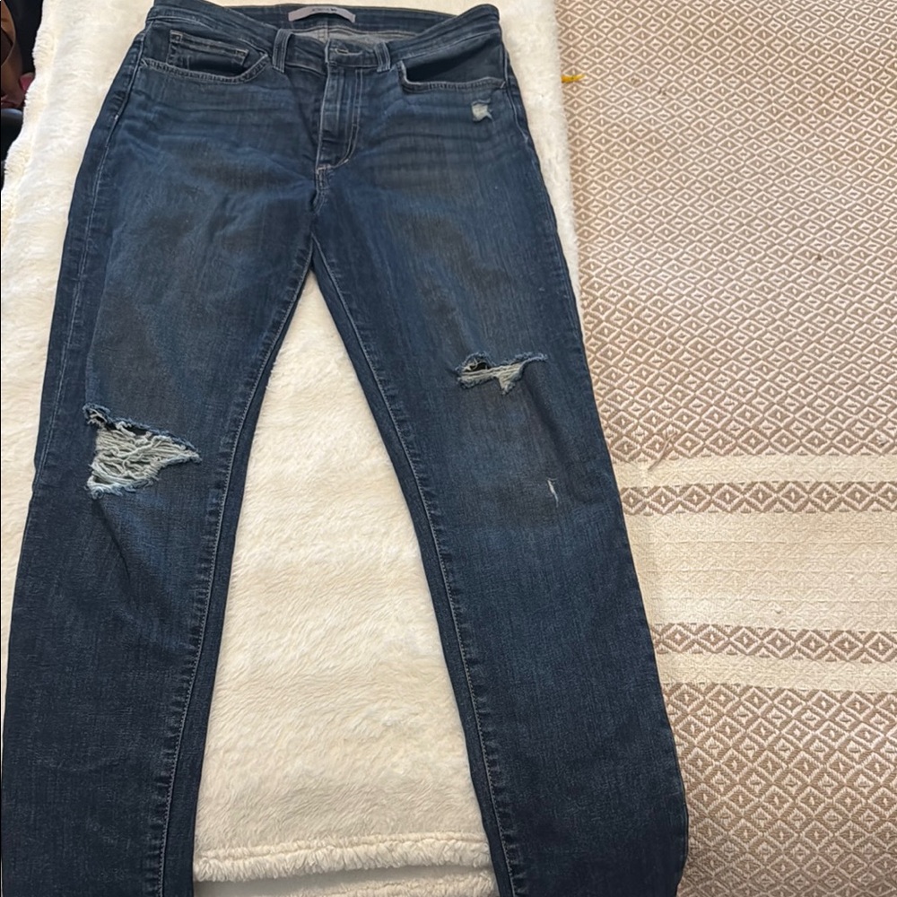 NWOT-Joe's Jeans Blue Skinny Distressed Denim
